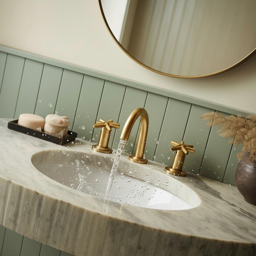 Handcarved Carrara marble vessel sink by Marblyart, custom made to order — photo 6 of 10
