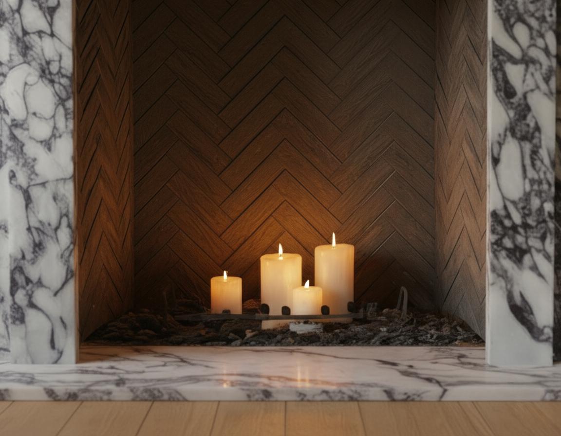 Handcarved Calacatta Viola marble fireplace mantel by Marblyart, custom made to order — photo 5 of 10