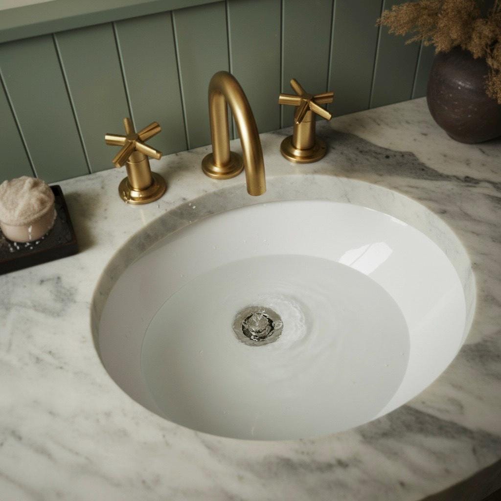 Handcarved Carrara marble vessel sink by Marblyart, custom made to order — photo 7 of 10