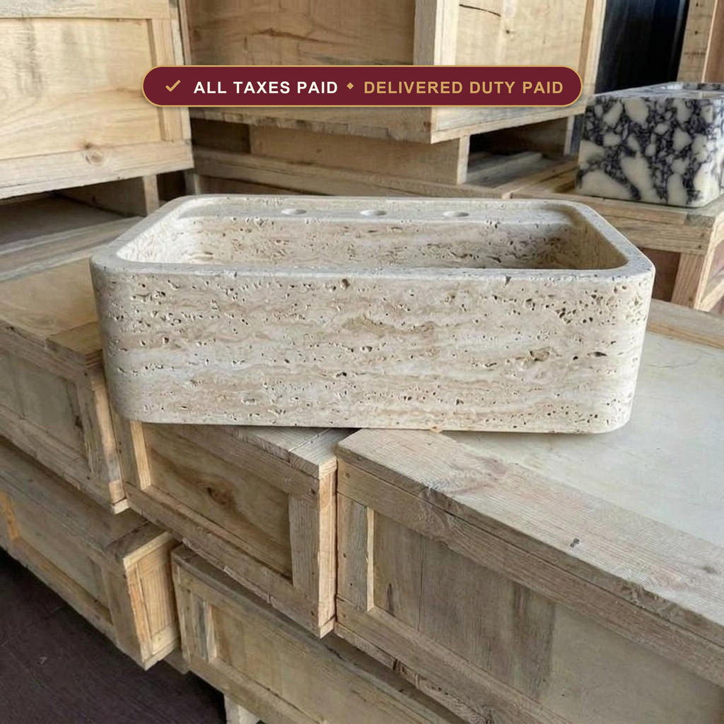 Marble sink — duties and VAT included