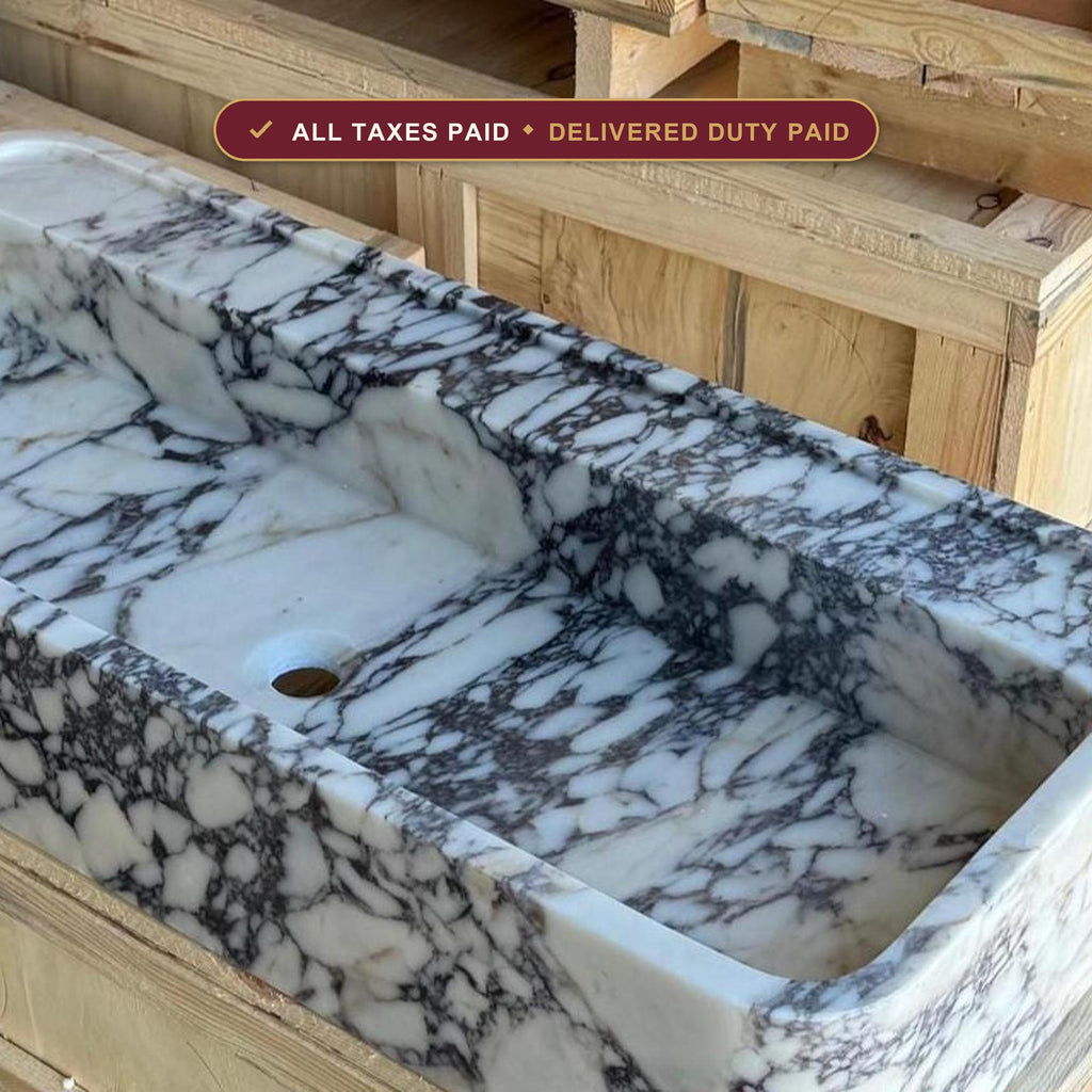 Marble sink — duties and VAT included