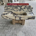 Handcarved Calacatta Viola marble fluted vessel sink by Marblyart, custom made to order — photo 1 of 15
