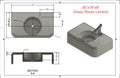 Green Rosso Levanto Marble Square Vessel Sink, Bespoke