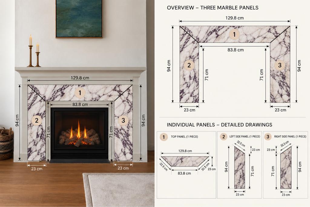Calacatta Viola Stone Basin and slabs