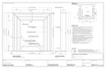 Shop drawing LD-FP-01 Rev E sheet 1 — elevations, section A-A