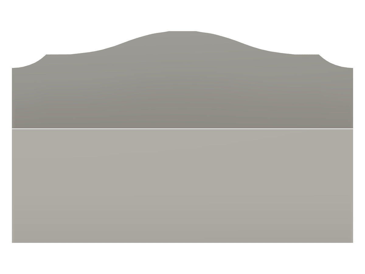 Front view – arched backsplash, 600 mm wide